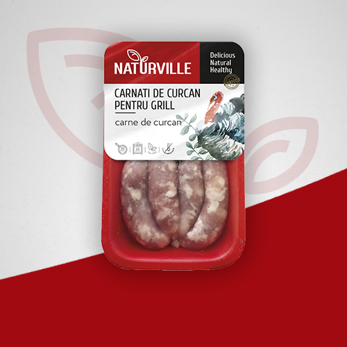 Cârnați din carne de curcan